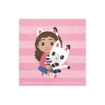 ΧΑΡΤΙΝΕΣ ΧΑΡΤΟΠΕΤΣΕΤΕΣ GABBY'S DOLLHOUSE WITH CAT 33x33cm (20 ΤΕΜ) PARTYDECO