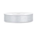ΚΟΡΔΕΛΑ ΣΑΤΕΝ ΑΣΗΜΙ SILVER 12MM X 25M (TS12-018) PARTYDECO