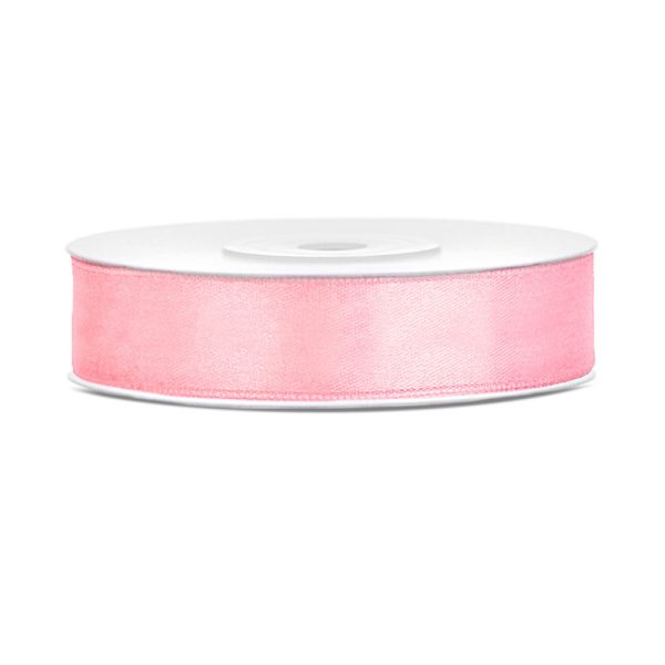 ΚΟΡΔΕΛΑ ΣΑΤΕΝ LIGHT PINK 12MM X 25M (TS12-081J) PARTYDECO