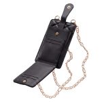 ΤΣΑΝΤΑΚΙ ΘΗΚΗ ΚΙΝΗΤΟΥ QUILTED PHONE BAG BLACK ΜΑΥΡΟ 19X10.5X2CM TFO - Image 3
