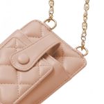 ΤΣΑΝΤΑΚΙ ΘΗΚΗ ΚΙΝΗΤΟΥ QUILTED PHONE BAG PINK ΡΟΖ 19X10.5X2CM TFO - Image 2