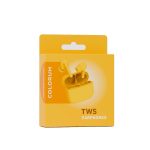 WIRELESS EARPHONES - BLUETOOTH TWS ΜΕ EMBEDDED MIC & CHARGING CASE - YELLOW CTWS-05 COLORUM - Image 3