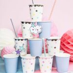 ΧΑΡΤΙΝΑ ΠΟΤΗΡΙΑ ΠΑΡΤΥ ΜΟΝΟΚΕΡΟΣ ΑΣΤΕΡΙΑ UNICORN STARS 180 ML 6 ΤΜΧ KPK11 PARTYDECO - Image 4