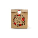 ΣΑΚΟΥΛΑ ΤΣΑΝΤΑ ΔΩΡΟΥ ΧΡΙΣΤΟΥΓΕΝΝΙΑΤΙΚΗ KRAFT MERRY LITTLE CHRISTMAS 25X11X27 ΕΚ 3 ΤΜΧ KFT20 PARTYDECO - Image 6
