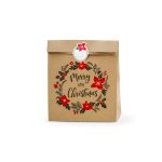 ΣΑΚΟΥΛΑ ΤΣΑΝΤΑ ΔΩΡΟΥ ΧΡΙΣΤΟΥΓΕΝΝΙΑΤΙΚΗ KRAFT MERRY LITTLE CHRISTMAS 25X11X27 ΕΚ 3 ΤΜΧ KFT20 PARTYDECO - Image 4